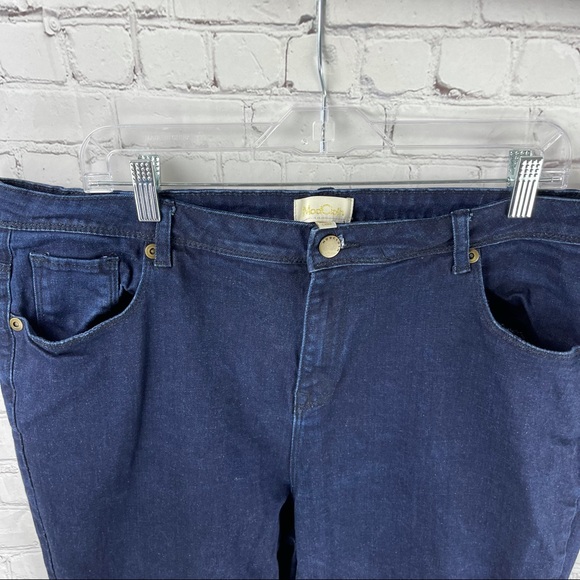 ModCloth Dark Wash Skinny Jeans - Picture 2 of 6